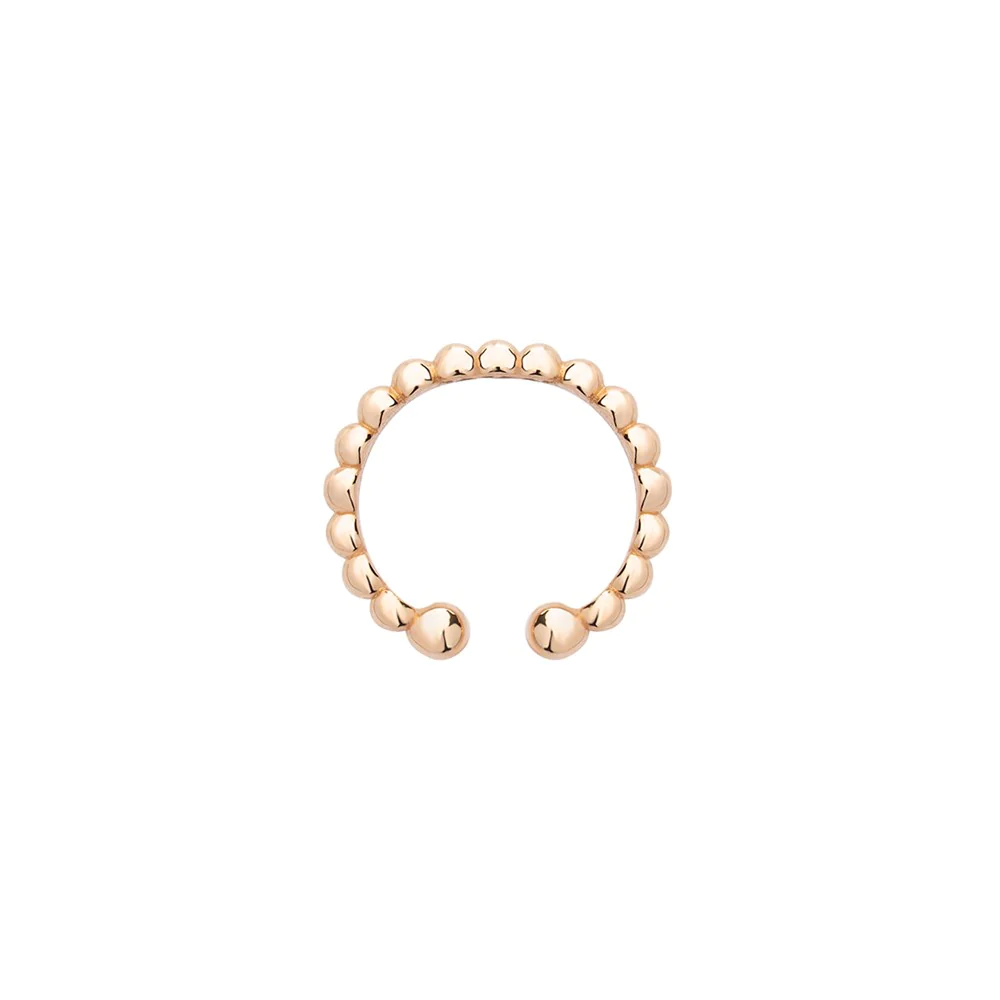 Altın Toptop Sıkıştırmalı Halka Piercing-Rose